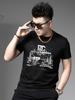 European Goods 2025 Summer New Style American Trendy Brand Printed Half-Sleeved T-Shirt Fashionable Round Neck Top Men's Short-Sleeved T-Shirt