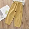 New Style of Children's Clothing for Girls Pure Cotton Casual Pants for Babies Children's Clothing for Middle and Large Age Carrot Pants