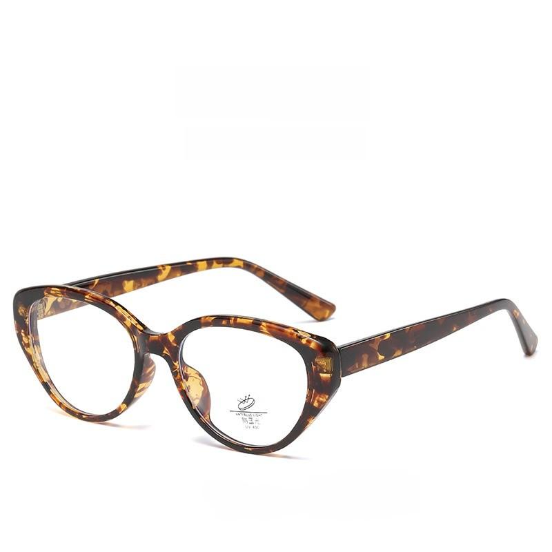 Retro Cat Eye Black Frame Glasses With Blue Light Blocking For Women And Girls