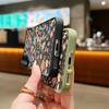 Acrylic Hard Orange Flower Pattern Matte Phone Case for Samsung S25 Ultra S24 Fe S23 S22 A16 A15 A56 A55 A35 Shockproof Clear Soft Edges Case