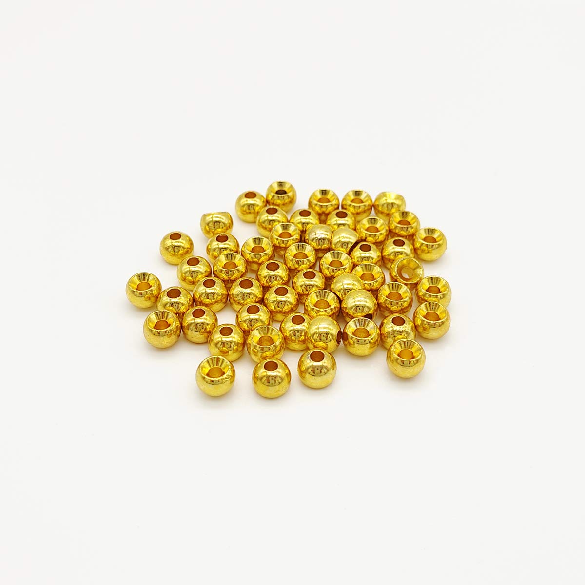

Olerud Fishing Tackle Tungsten Fly Tying Standard 50 Pieces qb500119a08n0 Beads, Round, Hole, (Gold/5.5mm) золотой