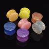 6-50mm Solid-colored Twinkle Acrylic Ear Tunnels Plugs Stretchers Expander Double Flared Flesh Tunnels Ear Piercing Jewelry