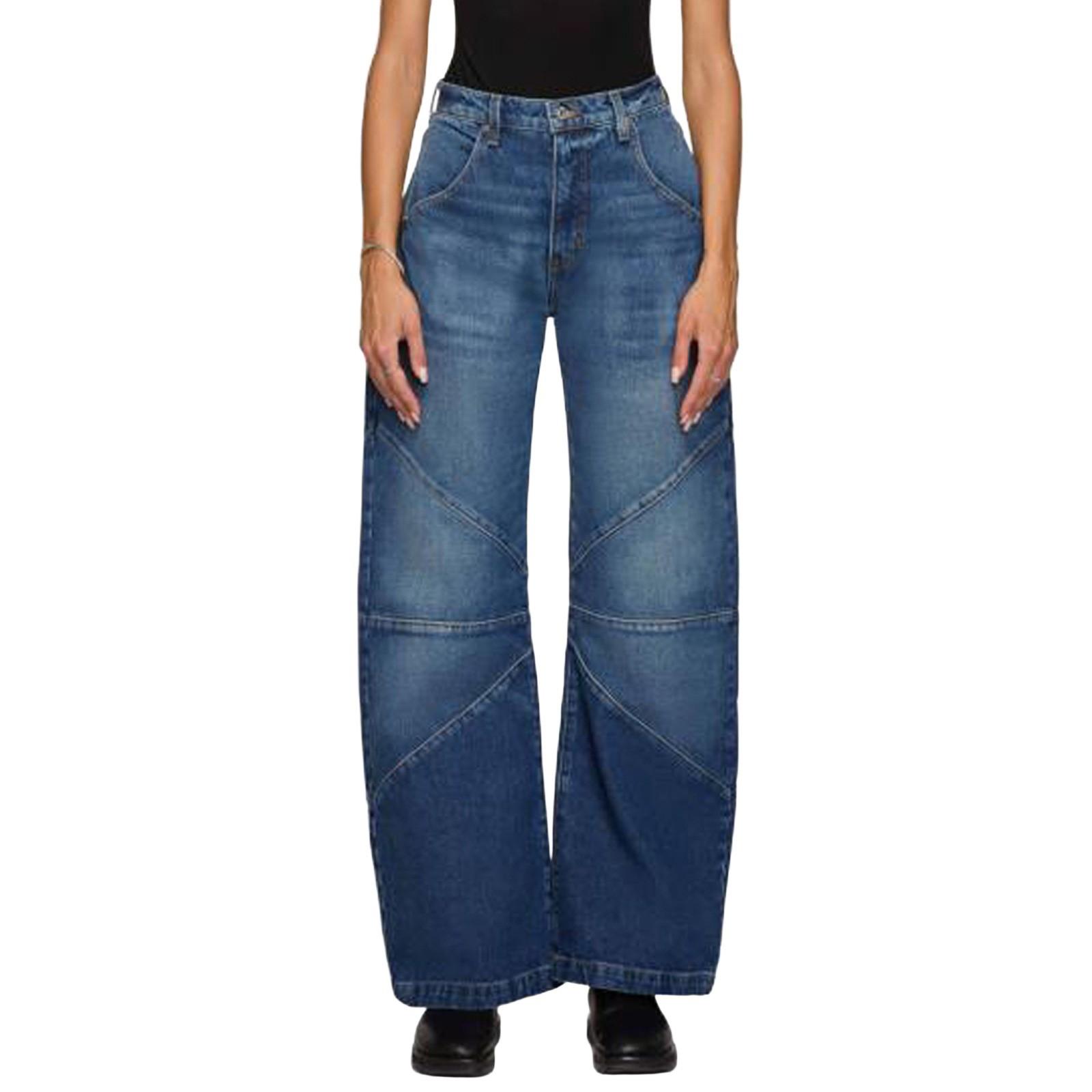 

Женские мешковатые джинсы в стиле хип-хоп, широкие джинсы со средней и низкой талией, свободные джинсы-бойфренды, винтажные джинсовые брюки M