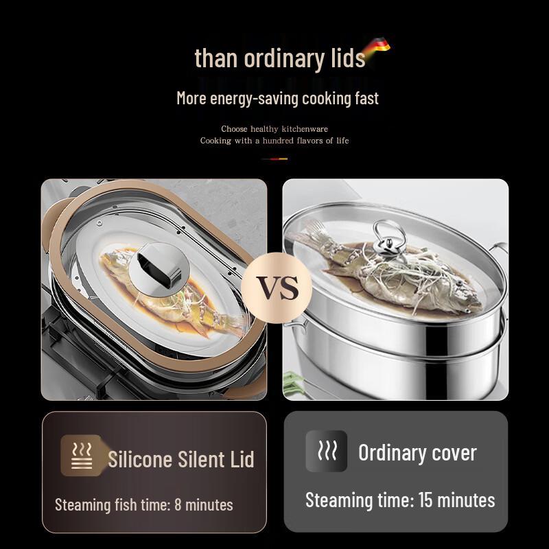Zhishi Stainless Steel Fish Steamer Pot