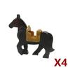 Medieval Soldier Figures Building Block War Horse Jungle Adventure Beast War Wolf Military Waffen Helmet  Armor Sets Blocks Toys