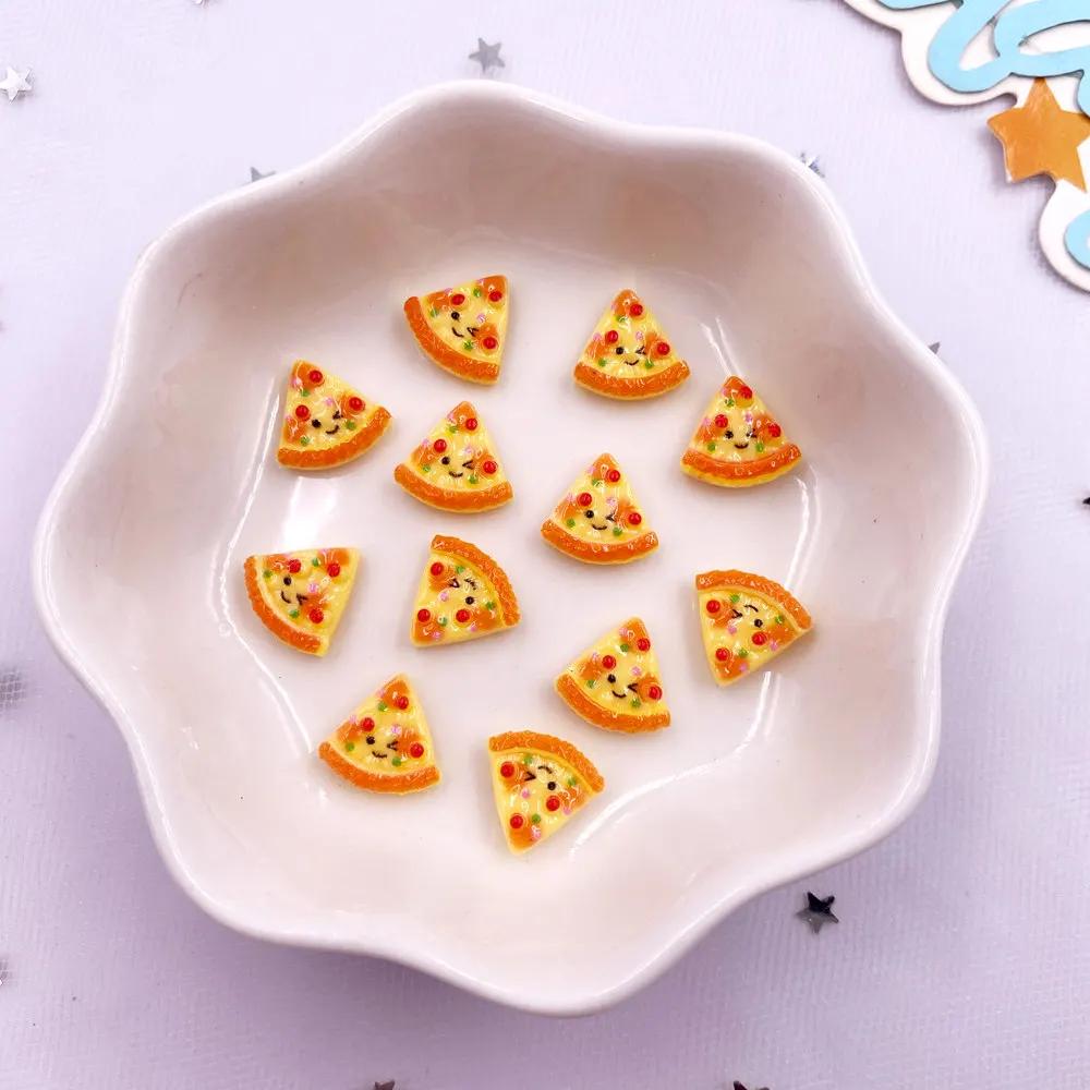 

50шт Смола Барвисті Міні 3D Імітація Хліба Декор для Нігтів Пончики Піца Печиво Плоска спинка Скрапбукінг DIY Декор для Ювелірних Виробів Ремесла