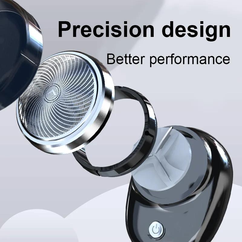 Electric Shaver Charging Mini Pocket Travel Razor Portable Waterproof Wireless Detachable Shaver Facial Beard Hair Trimmer