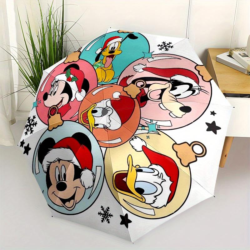 

Christmas ornaments,Disney Themed Automatic Opening and Closing Folding Umbrella, Reinforced 8 Ribs, Compact Travel Design, Fashionable Fold