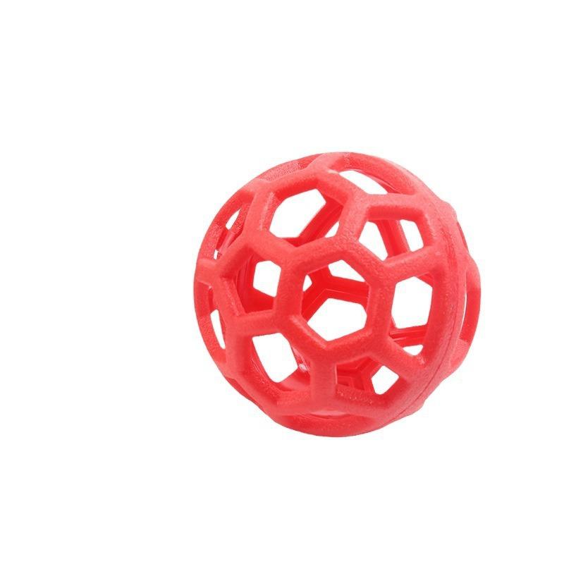 Pet Toy Ball Bite Resistant Dog Toy Geometric Hollow Teething Pet Supplies Bell Toy Ball