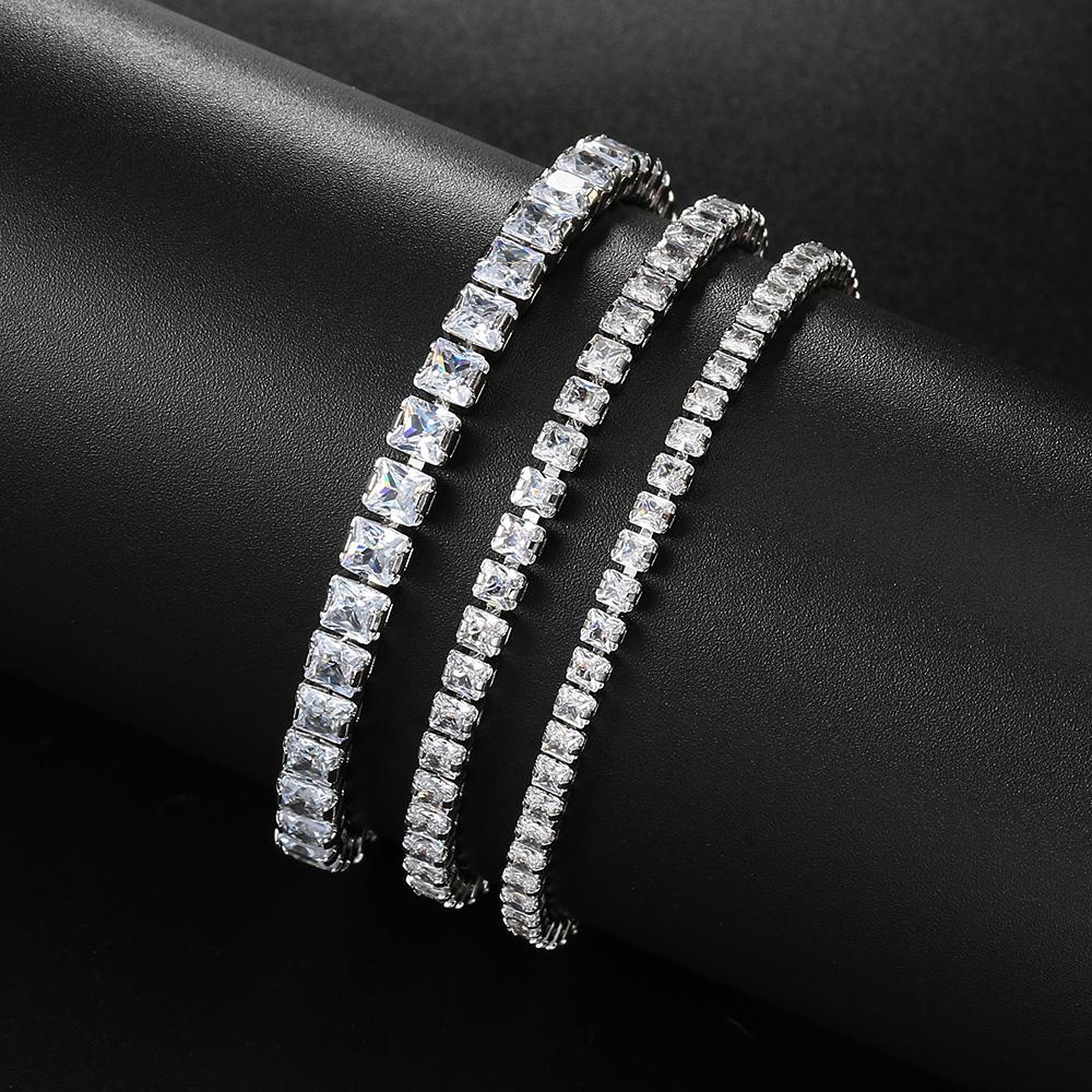 Adjustable Various Size Tennis Bracelet For Women Geometric Clear Zircon Wedding Party Jewellry Items DZH007