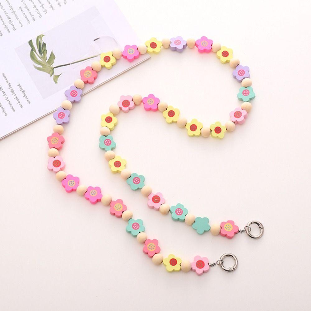 Cellphone Lanyard Mobile Phone Beaded Long Chain  Phone Case Accessories