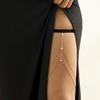 Leg Chain Multi-layer Rhinestones Jewelry Elastic Rope Electroplating Thigh Chain Jewelry Gift