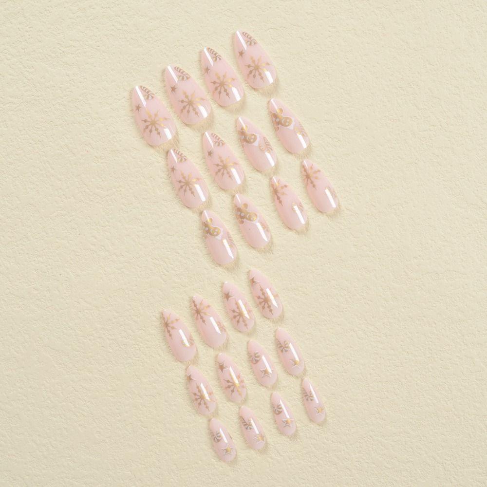 

Pointed Head False Nail Full Cover Press on Nails Waterproof Nail Tips Women