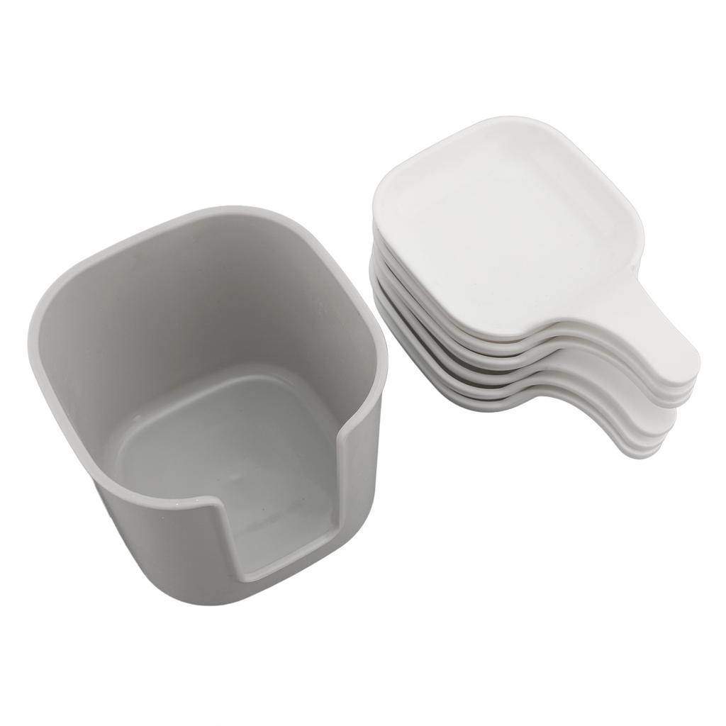 Dipping Bowls Set, 6Pcs Multifunctional Plastic Dipping Dishes With Storage Box For Sauces Seasonings Snacks Fruits, For Restaurant Home Party Use