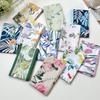 2025 Korean Fashion Flowers Pattern Women Twill Decorative Ribbon Small Scarf Binding Bag Handle Ribbon Hair Band Small Scarf