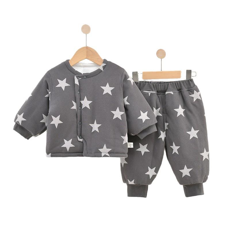 Cozy Winter Cotton Quilted Two-Piece Suit for Kids