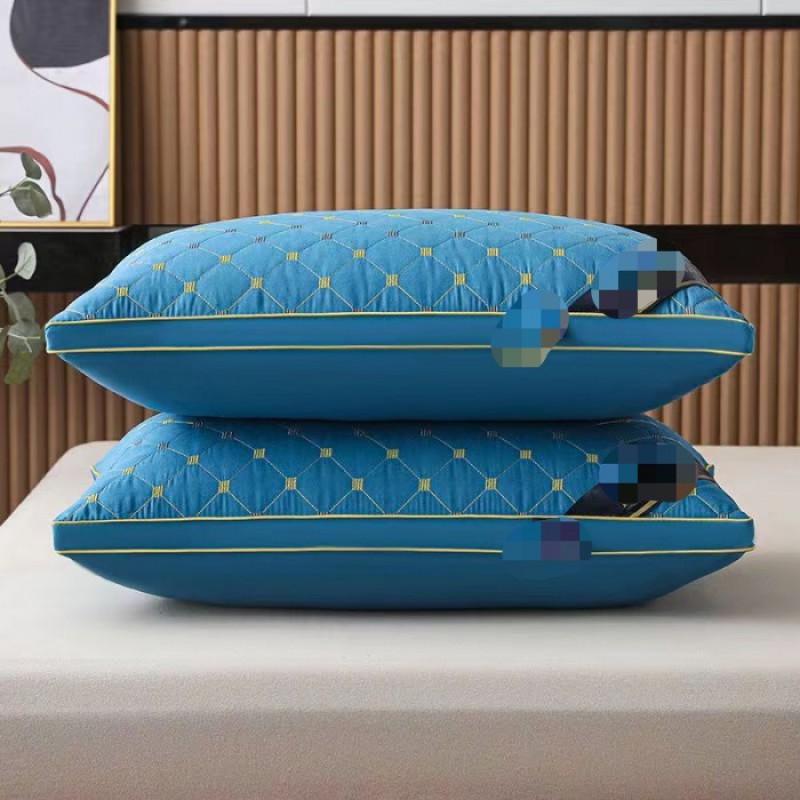 Ergonomic Cervical Support Pillow With Hollow Fiber Fill Soft Plush Adults Students Dormitory Sleep Comfort