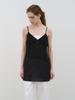 MORELIKEIT See-Through Tencel Sleeveless Mini Dress Black