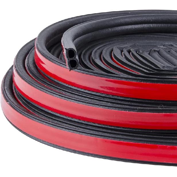 33Ft Universal Self Adhesive Weather Seal Strip For Car, 51/100 Inch Wide X 1/5 Inch Thick, Auto Door & Window Weatherstrip With Engine Cover (2