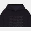 WE11DONE Ss22 Gel Print Water-Resistant Hooded Sweatshirt Unisex Sweatshirt Black WD-TH1-22-687-U-BK