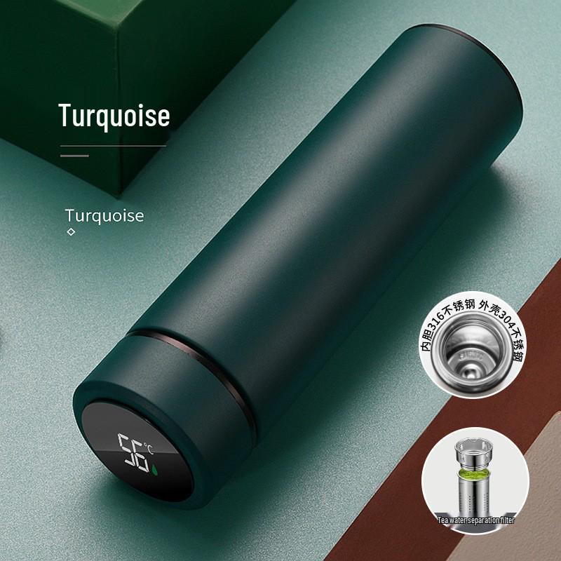 316 Stainless Steel Insulated Smart Cup, Tea & Water Separation, Stylish Gift for Men & Women