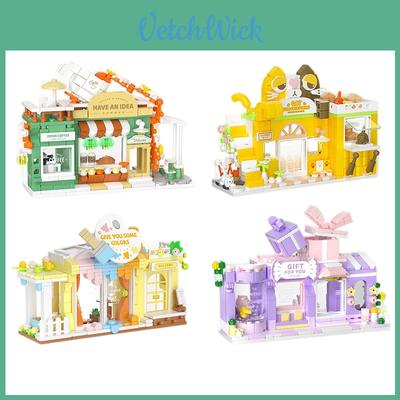 Creative Park Series Street Building Blocks Coffee Shop Children's Toys