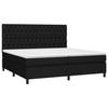 VidaXL Slat Bed Base with Mattress and LEDs, Upholstered Bed with Headboard, Double Bed, Adult Bedroom Bed, 3135143