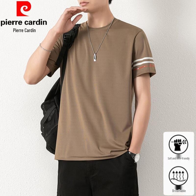 Pierre Cardin Men's Ice Silk Short Sleeve T-Shirt