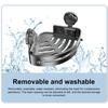 1/3Pcs Bathroom Corner Storage Rack Shampoo Holder Strong Load-bearing Large Capacity Lotion Storage Holder with Suction Cup