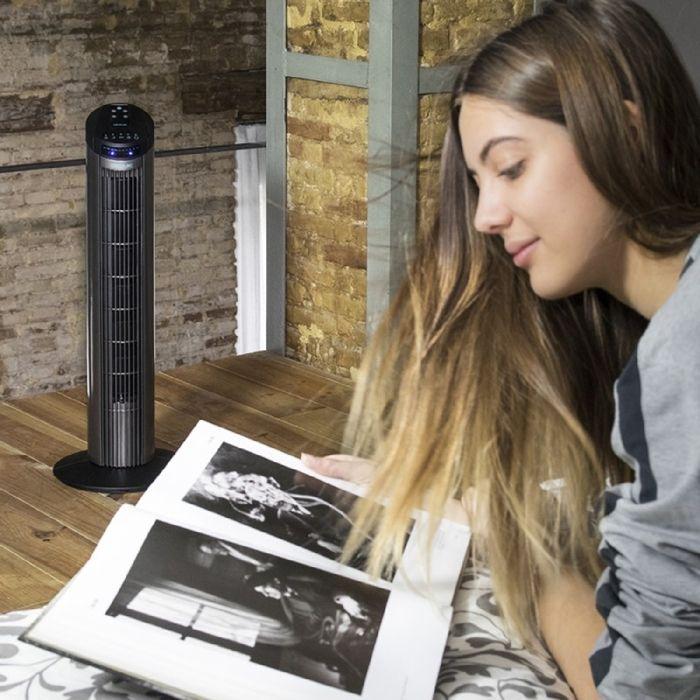 Ventilateur de colonne - Cecotec - EnergySilence 890 Skyline - 50 W - Télécommande - Oscillation