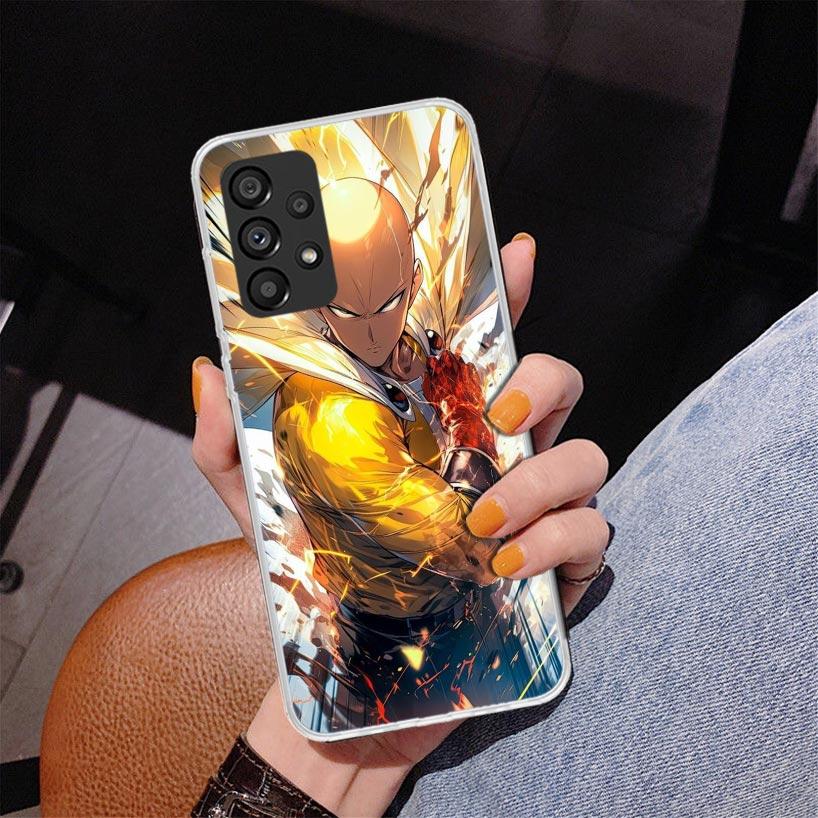 Anime One-Punch Man Phone Case For Samsung Galaxy A17 A16 A15 A14 A13 A57 A56 A55 A54 A53 A37 A36 A35 A34 A33 A26 A25 A24 A23 Ga