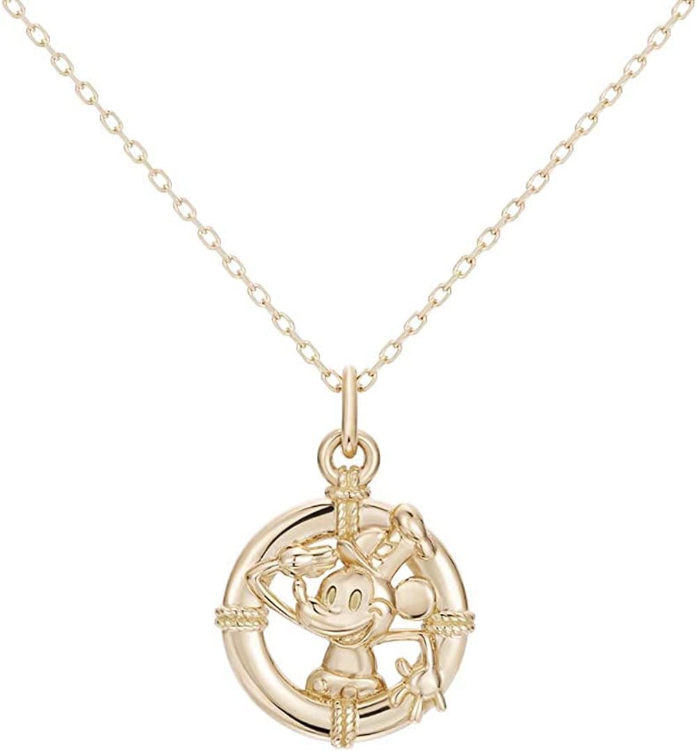 

Disney Necklace Disney100 Limited Edition Necklace 10K Yellow Gold Accessory Jewelry Popular Gift [Keiuno] Mickey Mouse / -Steamboat Willie- /