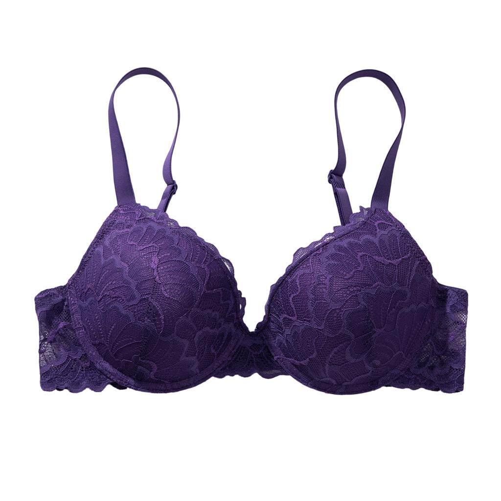 Zeriluna Lace push-up bra Breathable lace material is skin-friendly, soft, and comfortable, available in multiple colors