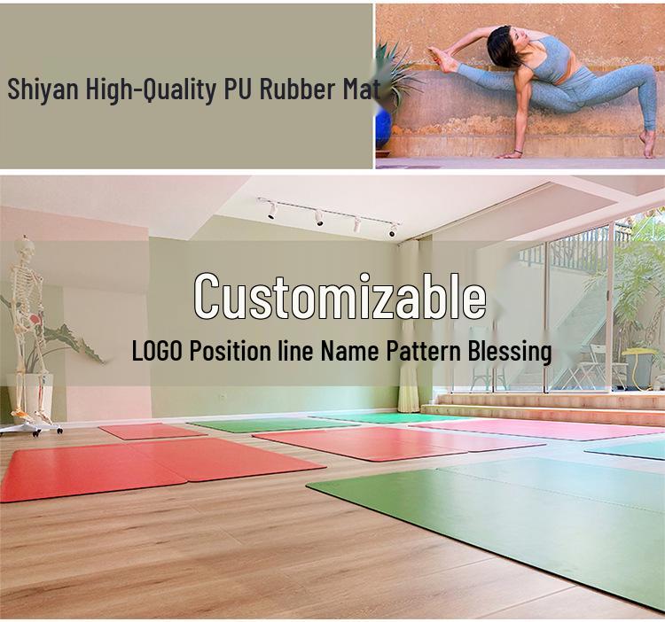 Shi Yan 5MM PU Rubber Yoga Mat - Bright Leather, Customizable with Logo/Pattern