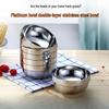 Double-Layer 304 Stainless Steel Insulated Soup Bowl