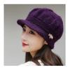 Velvet Hat, Thickened Hat, Knitted Hat, Knitted Hat, Warm Hat, Ladies' Hat, Beret