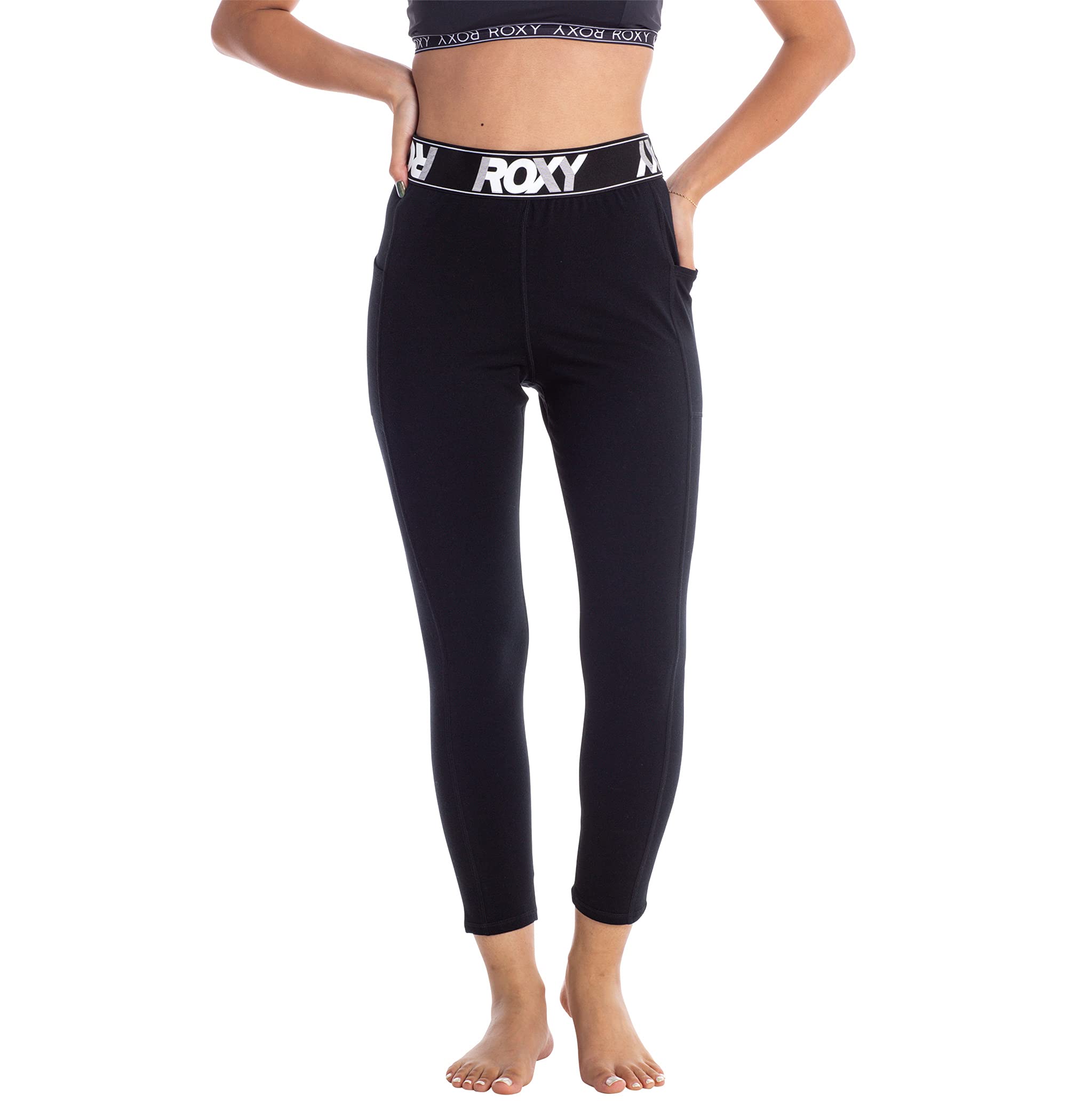 Женские леггинсы Roxy MOVE CAPRI, Черные, Размер S