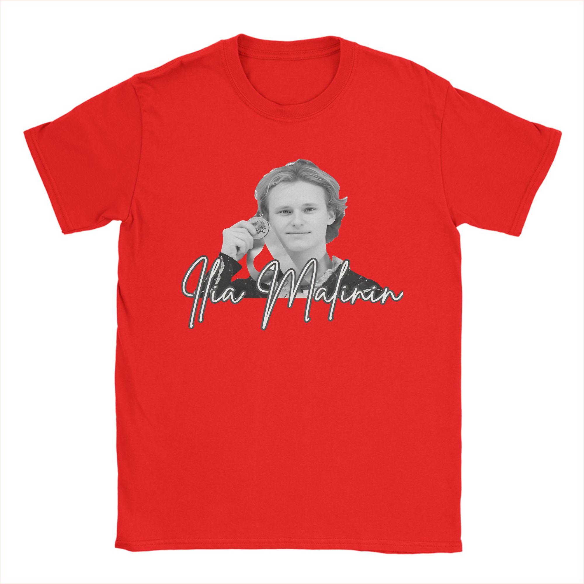 Men TShirt Ilia Malinin Ilia Malinin Quad Jump Novelty Cotton Tees Short Sleeve T Shirts Crewneck Clothes Plus Size S
