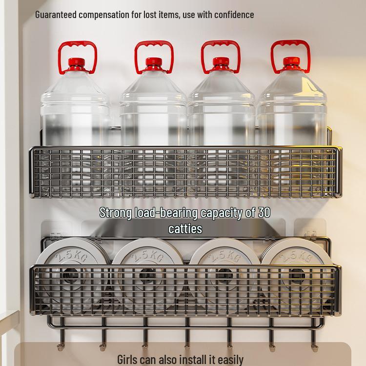 Punch-free Wall Shelf: Bedside Storage for Dorms & Bunks