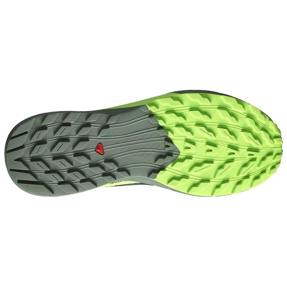 Salomon Sense Ride 5 Casual Comfortable Professional Shock Absorption Non-Slip Low-Top Outdoor Functional Shoes Unisex Shoes Black Green 473111