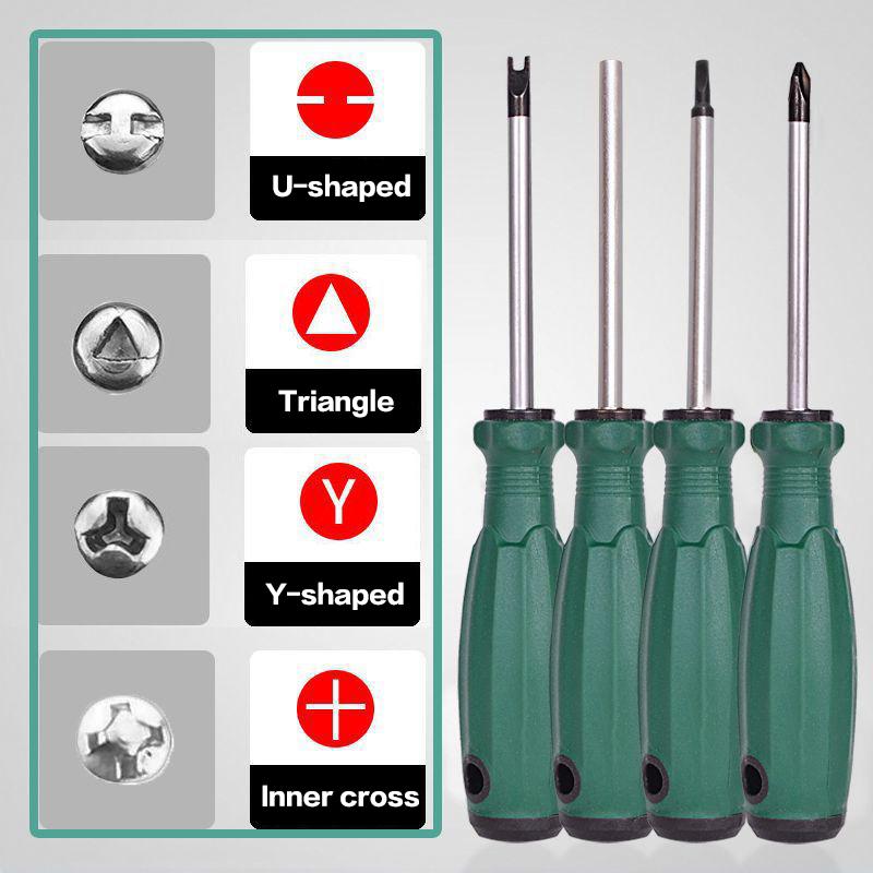 5/7Pcs Special-Shaped Screwdriver Set Triangle/Y-Type/Inner Phillips/U-Type/New Three-Point Ultra-Durable Repair Tools