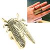 Creative Unisex Insect Adjustable Rings Unique Exaggeration Finger Rings Adornment Metal Cicada Shaped Rings Adornment