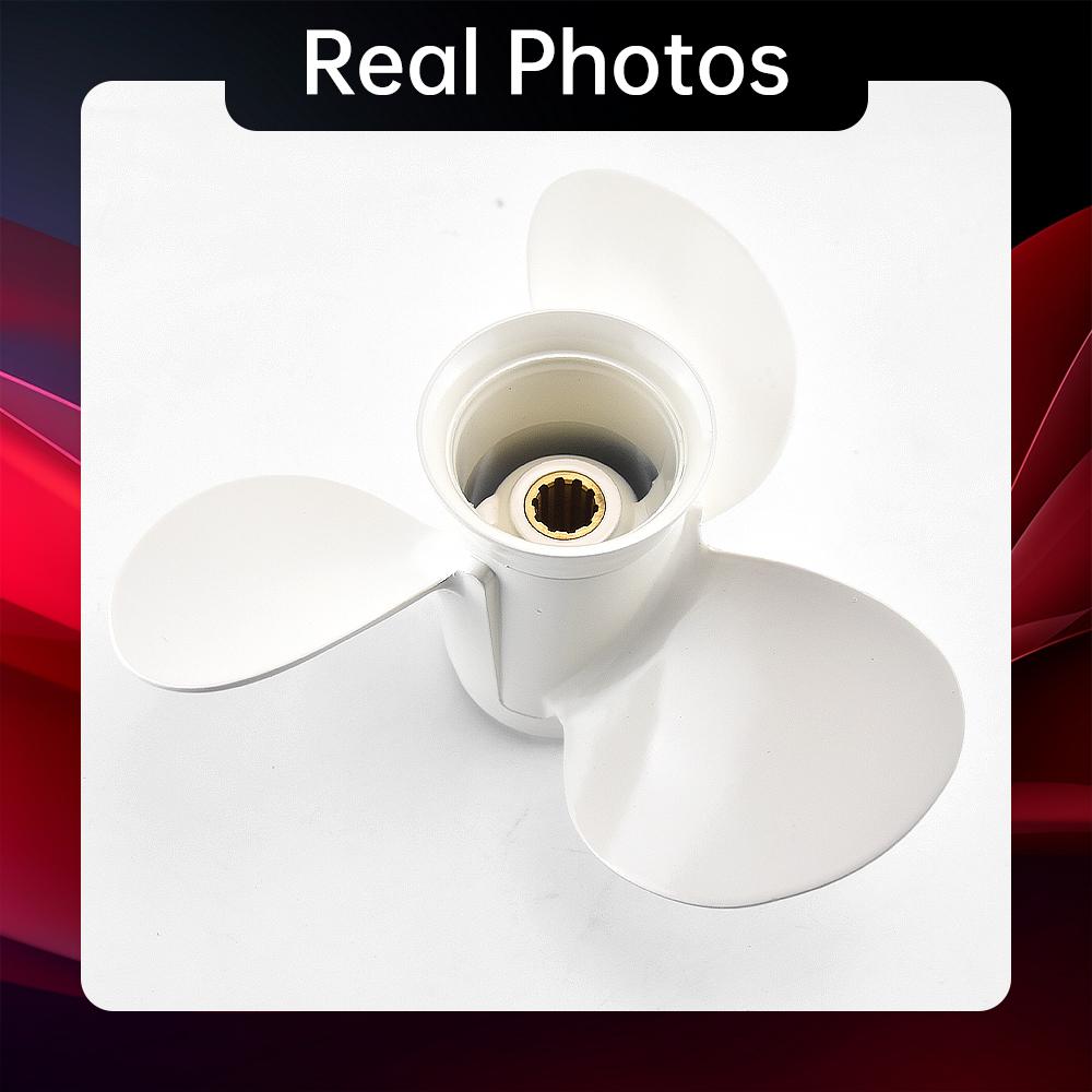 Outboard Propeller For Yamaha 20hp 25hp 30hp 9 7/8*11 1/4 Boat Motor Aluminum Alloy Screw 3 Blade 10 Spline Ship Marine Engine Part