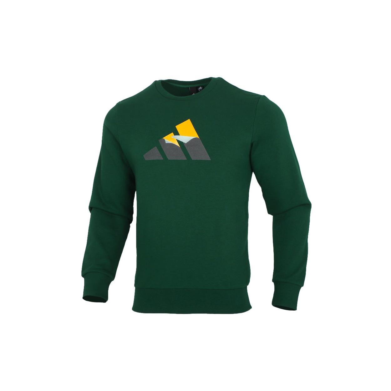 adidas MH GFX BOS SEB Casual Sports Round Neck Pullover Green Men s GR6958 S