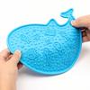 Pet Slow Food Mat with Suction Cups, Whale Shape Slow Feeding Mat for Prevent Choking Anxiety Relief, Non-Slip Silicone Lick Mat for Dogs And Cats
