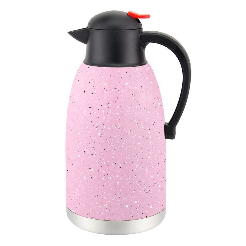 Stainless Steel Double Wall Vacuum Hot Water Kettle Insulated Thermal Tea Coffee Pot for Outdoor Camping