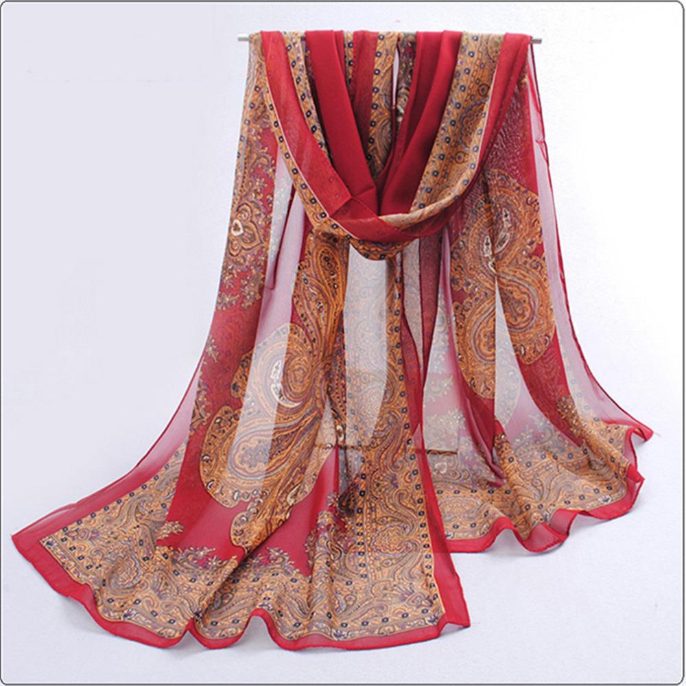 Summer Chiffon Scarf Butterflies Scarves Women'S Scarf Long Shawl Spring Chiffon Infinity Scarf Foulard Hijab Scarf 160*50Cm