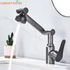 Bathroom Sink Faucet Basin Faucet 1080° Swivel Multifunction Cold and Hot Water Tap Kitchen Sink Faucet 2 Modes Water Tap