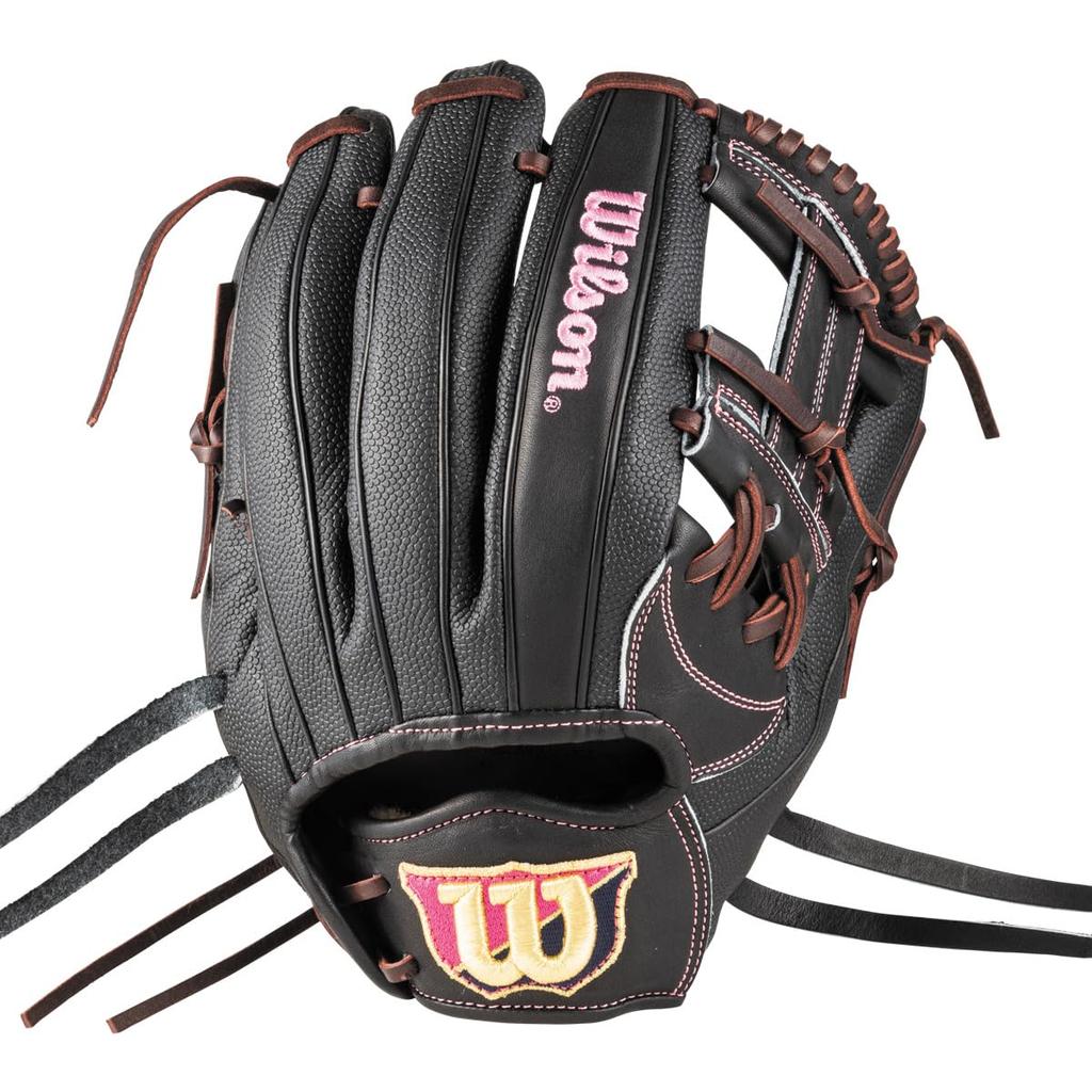 Wilson Softball DUAL Black Stainless Women's Glove, W/Q (Queen Dual), Infielder's, 87-inch, Steel, 11.75mm, WBW103153/SQY87H