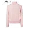 PORTS Women's Autumn/Winter Knitted High-Neck Pullover Sweater